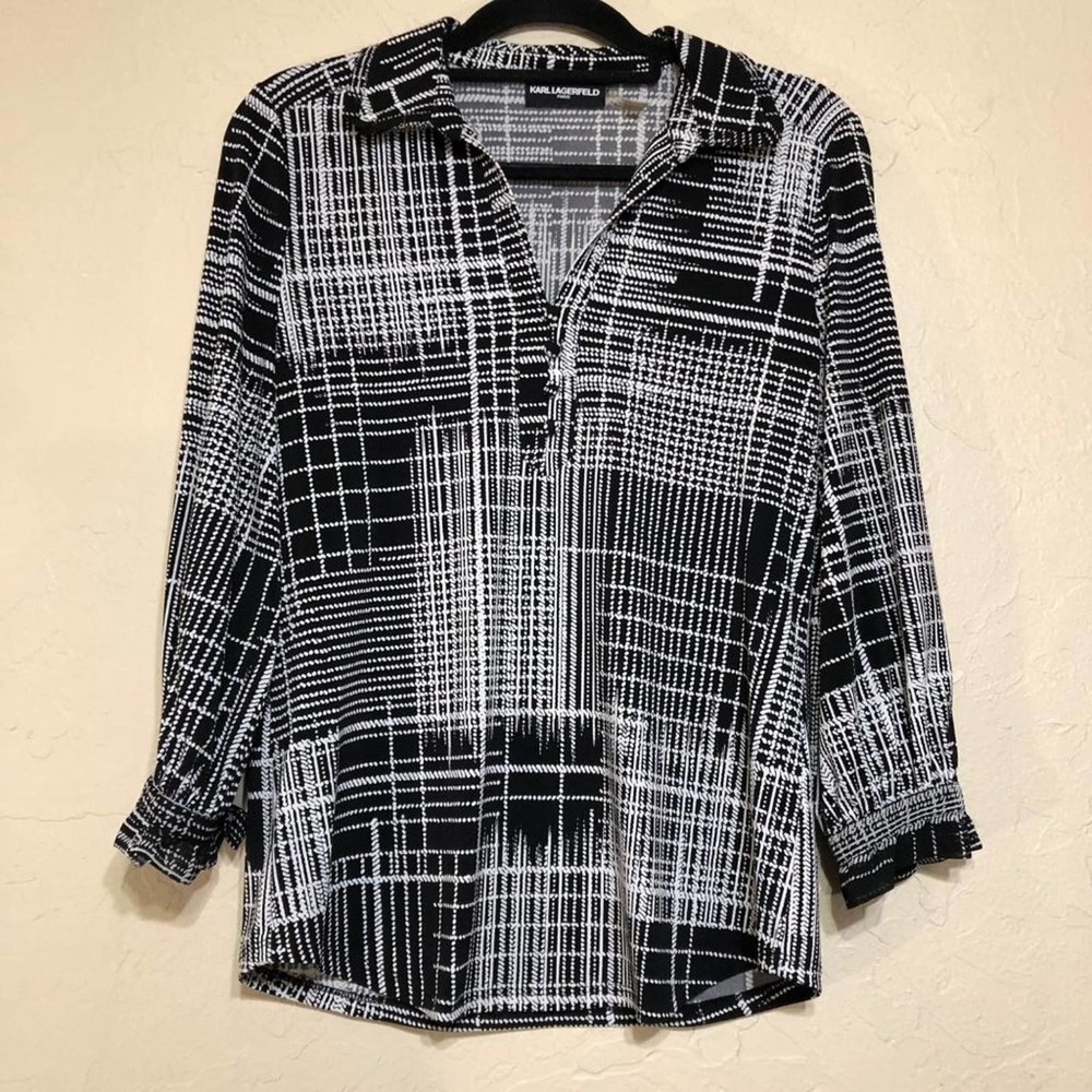 Karl Lagerfield Womens Shirt Small Blouse